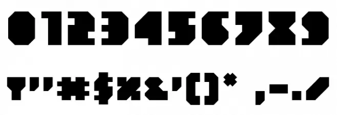 Blaec Font OTHER CHARS