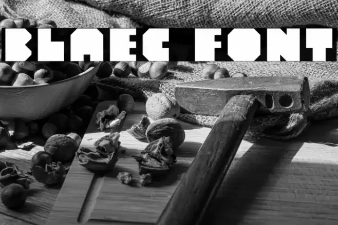 Blaec Font examples