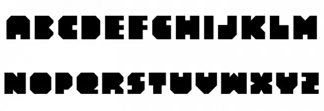 Blaec Font LOWERCASE