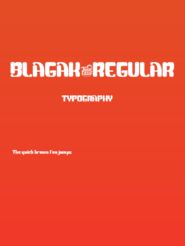 Blagak-Regular Poster