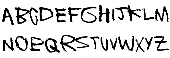 Blah blah bang Шрифта строчной