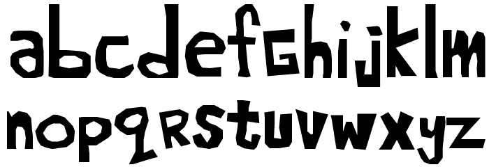 Blahh Font LOWERCASE