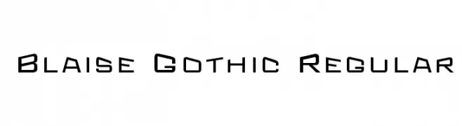 Blaise Gothic Regular  Fuentes Gratis Descargar