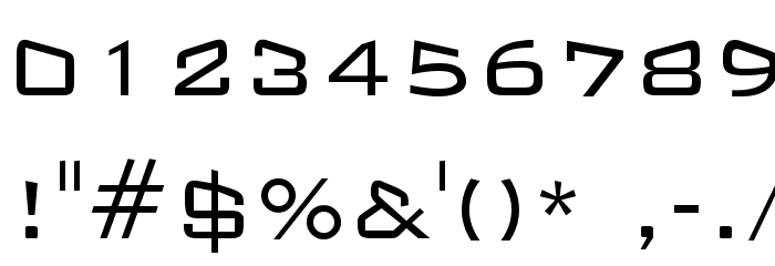 Blaise Gothic Regular Font OTHER CHARS