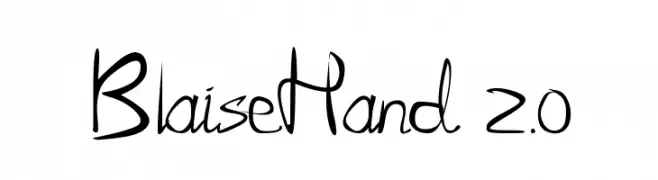 BlaiseHand 2.0  تنزيل الخطوط
