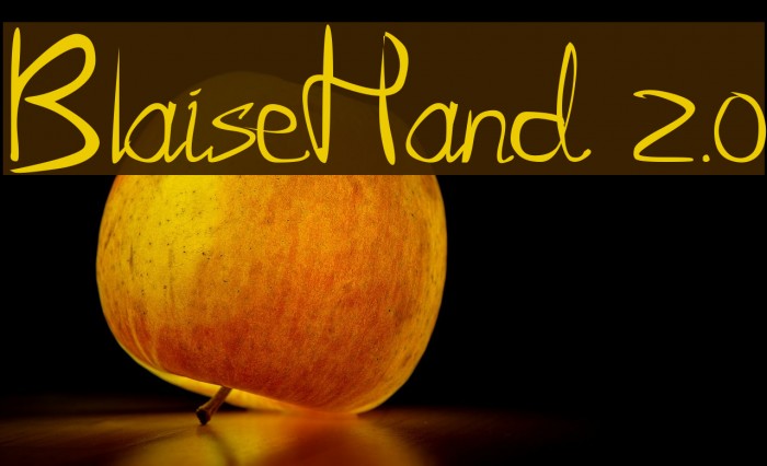 BlaiseHand 2.0 Font examples