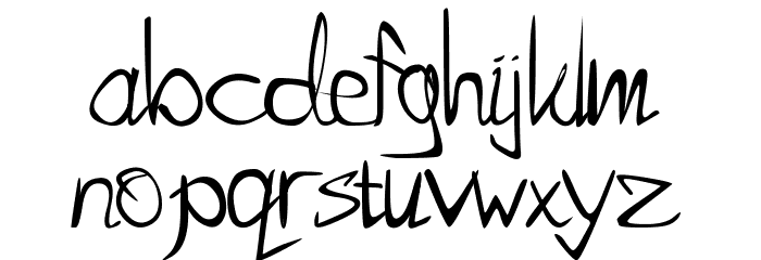 BlaiseHand 2.0 Font LOWERCASE