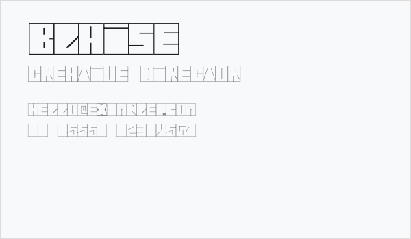 Blaise Business Card