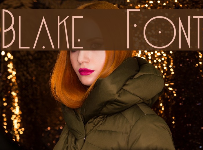 Blake Font examples
