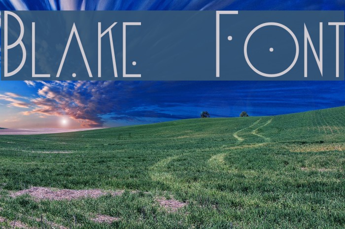 Blake Font examples