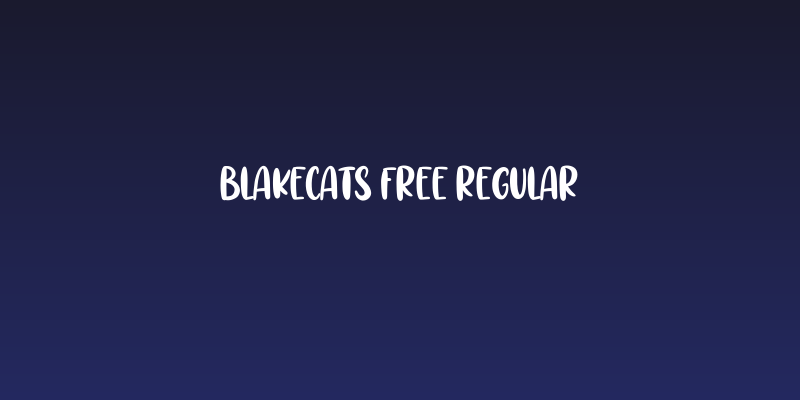 Blakecats Free Regular Social Header