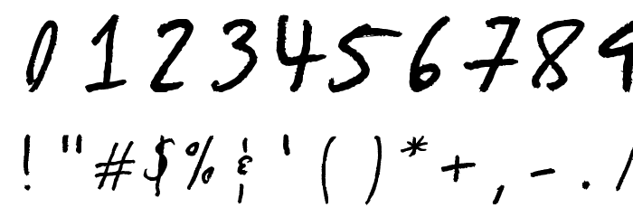 Blakeman Hand Font OTHER CHARS