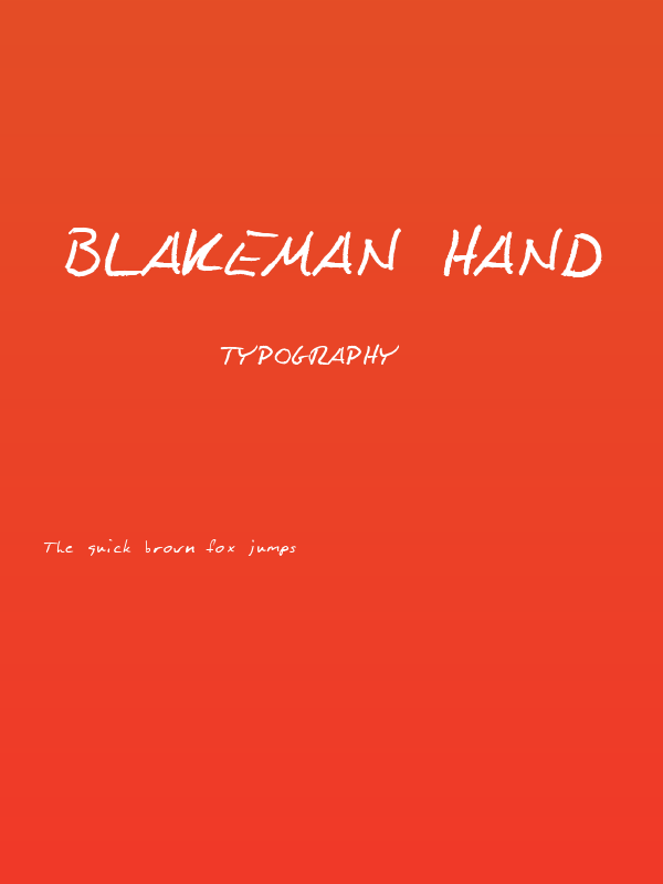 Blakeman Hand Poster