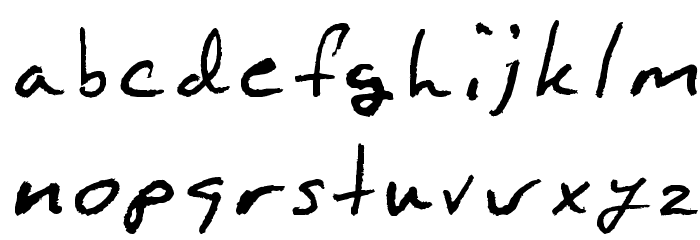 Blakeman Hand Font LOWERCASE