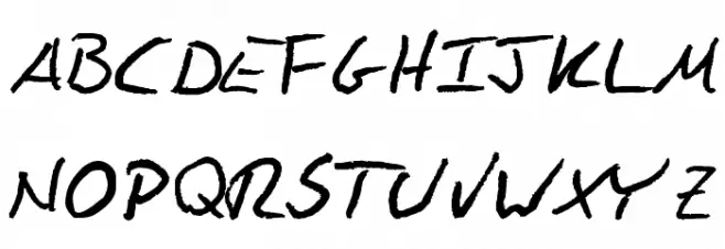 BlakemanHand-Regular Schriftart Groß