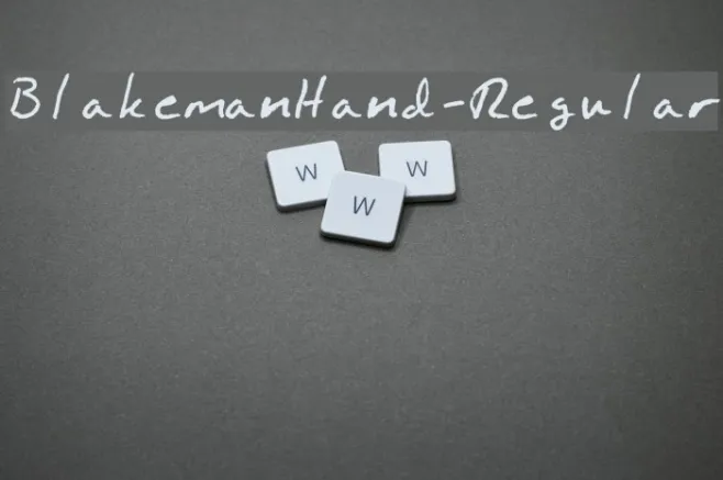 BlakemanHand-Regular Example 2