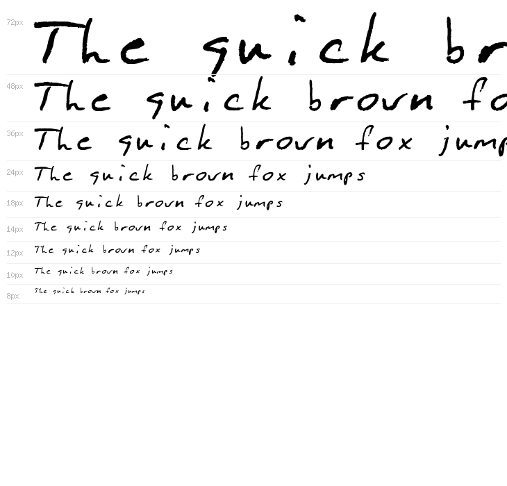 BlakemanHand-Regular Waterfall