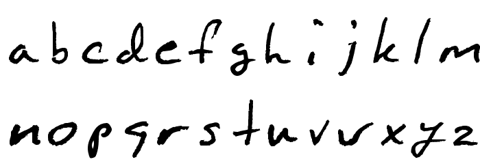 BlakemanHand-Regular Font LOWERCASE
