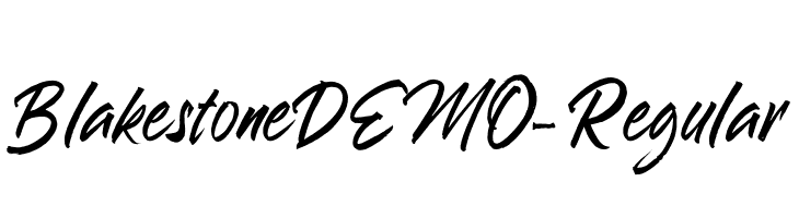 Blakestone DEMO-Regular  Free Fonts Download