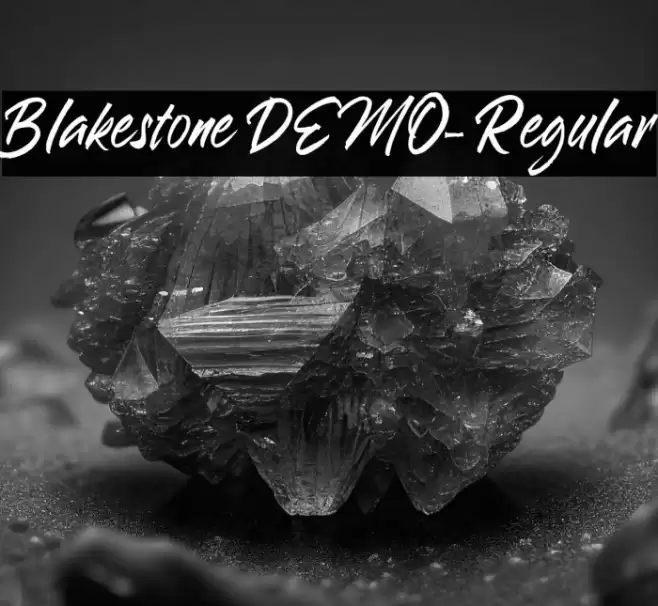 Blakestone DEMO-Regular Font examples