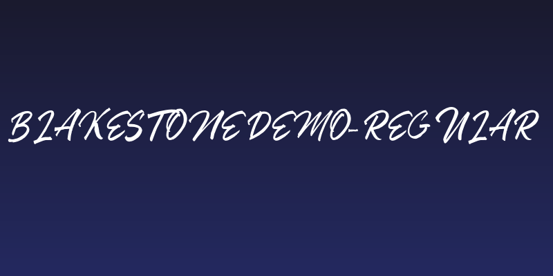 Blakestone DEMO-Regular Social Header