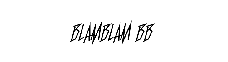 BlamBlam BB  नि: शुल्क फ़ॉन्ट्स डाउनलोड