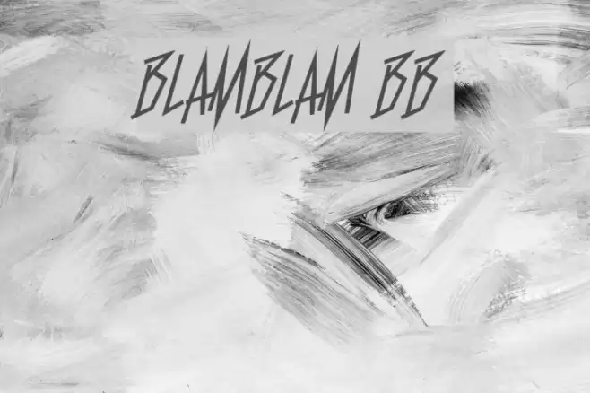 BlamBlam BB Fonte examples