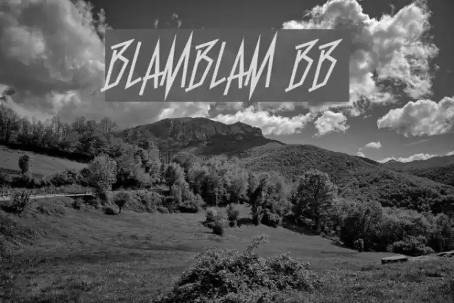 BlamBlam BB Fonte examples