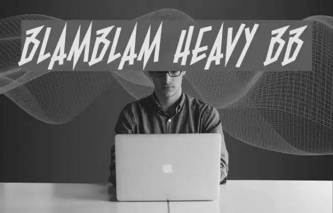 BlamBlam Heavy BB Font examples