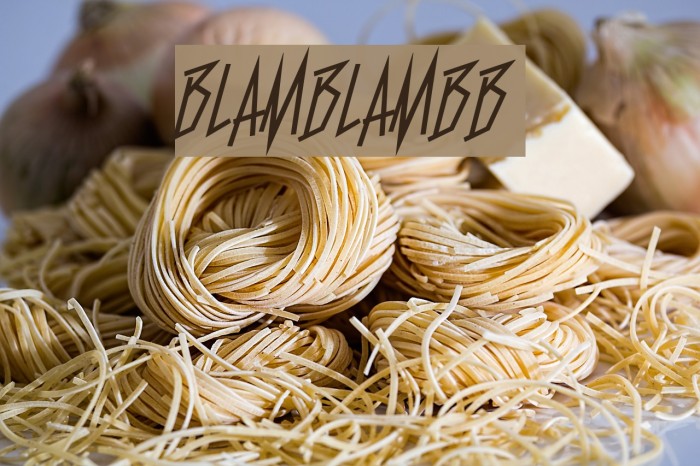 BlamBlamBB Font examples