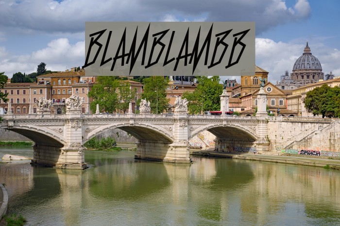 BlamBlamBB Font examples
