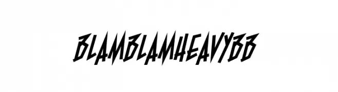 BlamBlamHeavyBB  フリーフォントのダウンロード