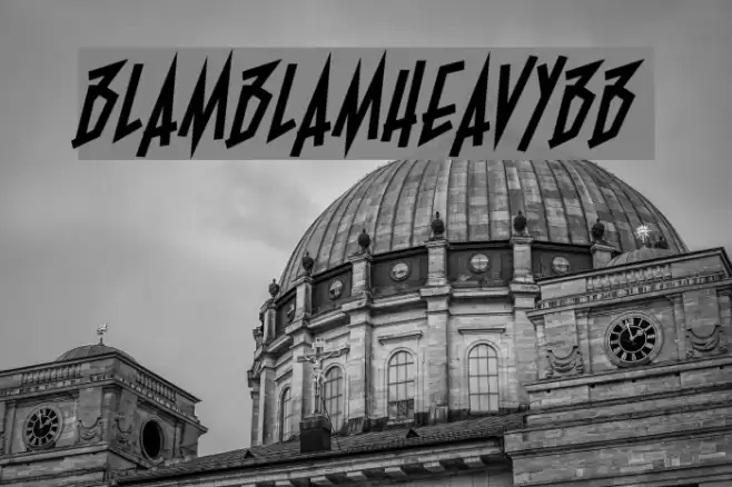 BlamBlamHeavyBB Font examples