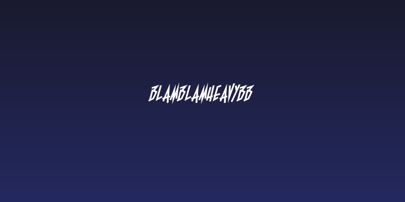 BlamBlamHeavyBB Social Header