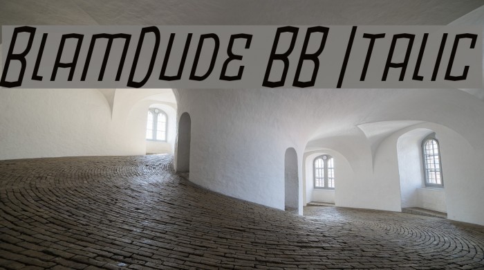 BlamDude BB Italic Example 3