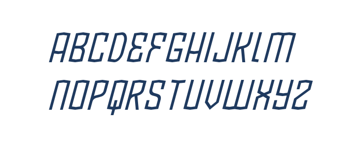 BlamDude BB Italic Lowercase