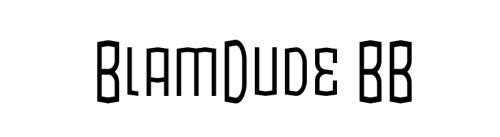 BlamDude BB Font