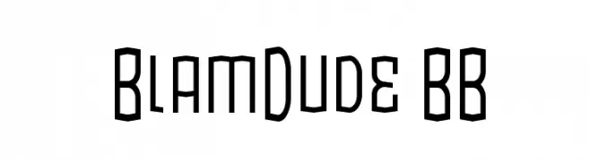 BlamDude BB  フリーフォントのダウンロード