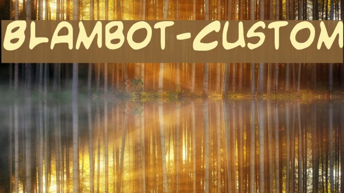 Blambot-Custom Font examples