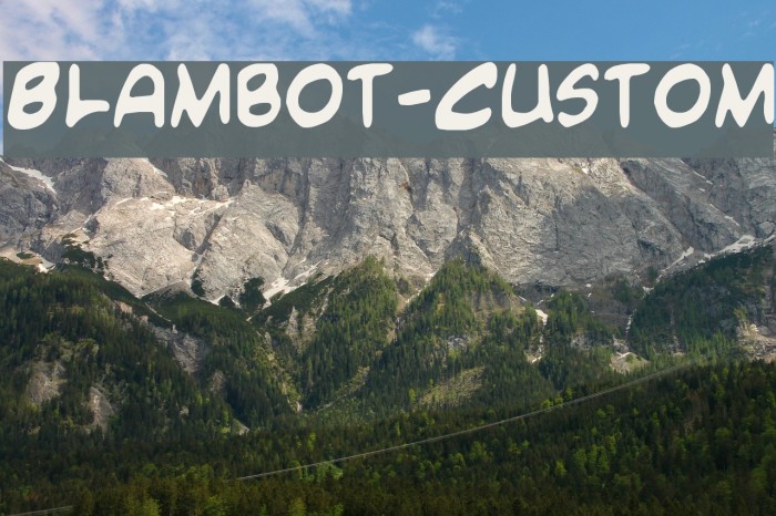 Blambot-Custom Font examples