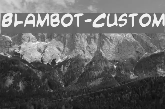 Blambot-Custom Fuentes examples