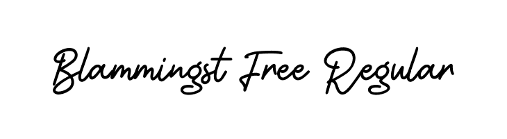 Blammingst Free Regular  नि: शुल्क फ़ॉन्ट्स डाउनलोड