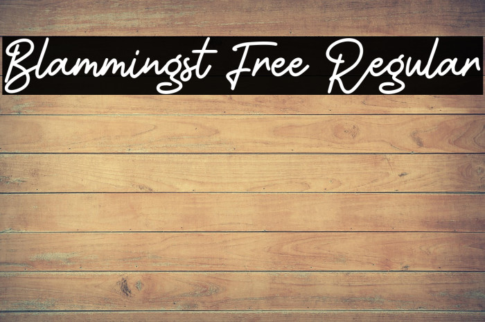 Blammingst Free Regular Example 2