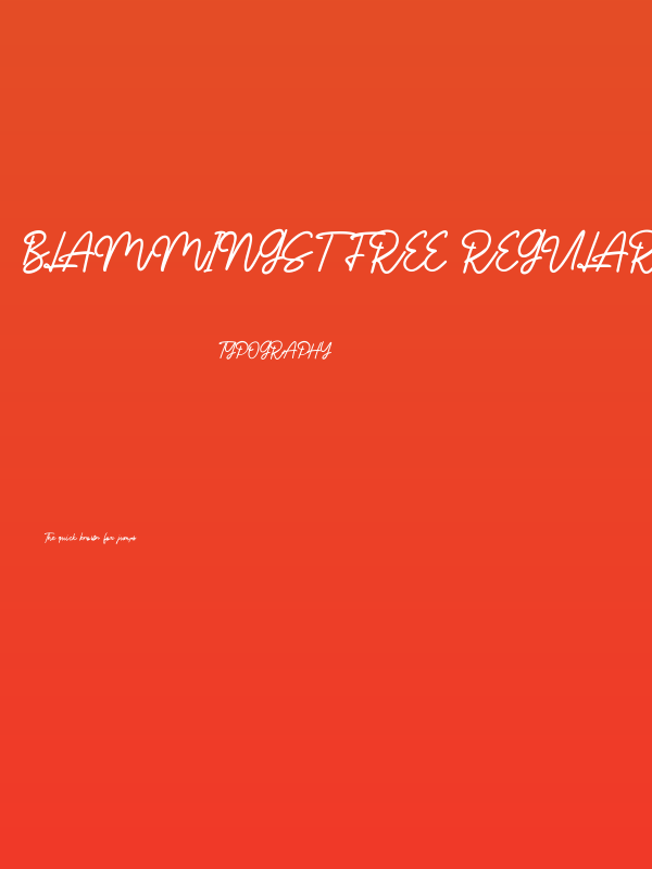 Blammingst Free Regular Poster