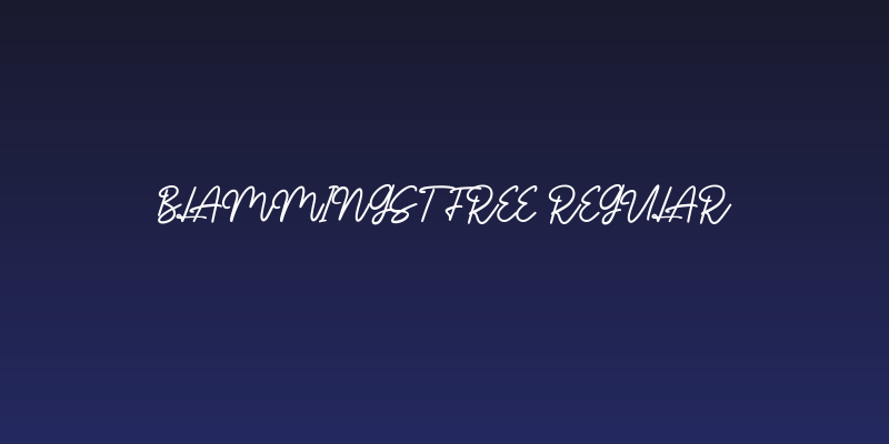 Blammingst Free Regular Social Header