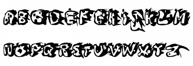 Blanc et Noir Schriftart Groß
