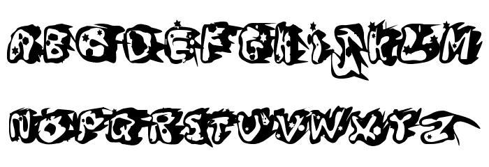 Blanc et Noir Font LOWERCASE