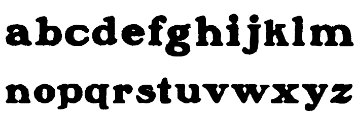Blanchard Inland Font LOWERCASE