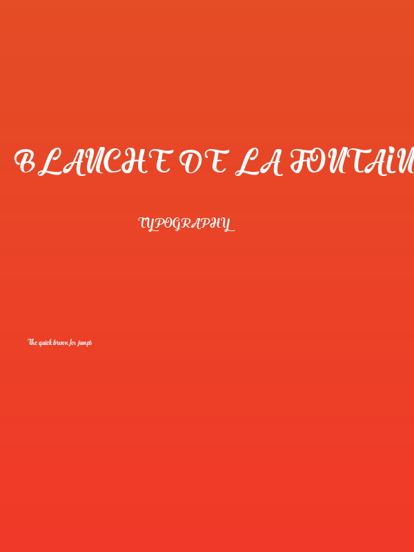 Blanche de la Fontaine Poster
