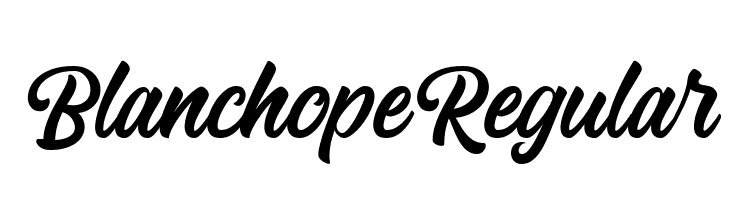 Blanchope Regular  Free Fonts Download